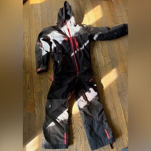 Black and neon pink Tobe Monosuit